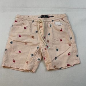 RAW Yarn Men's Pink Palm Tree Shorts Size L